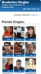 Mobile Screenshot of bradentonsingles.com